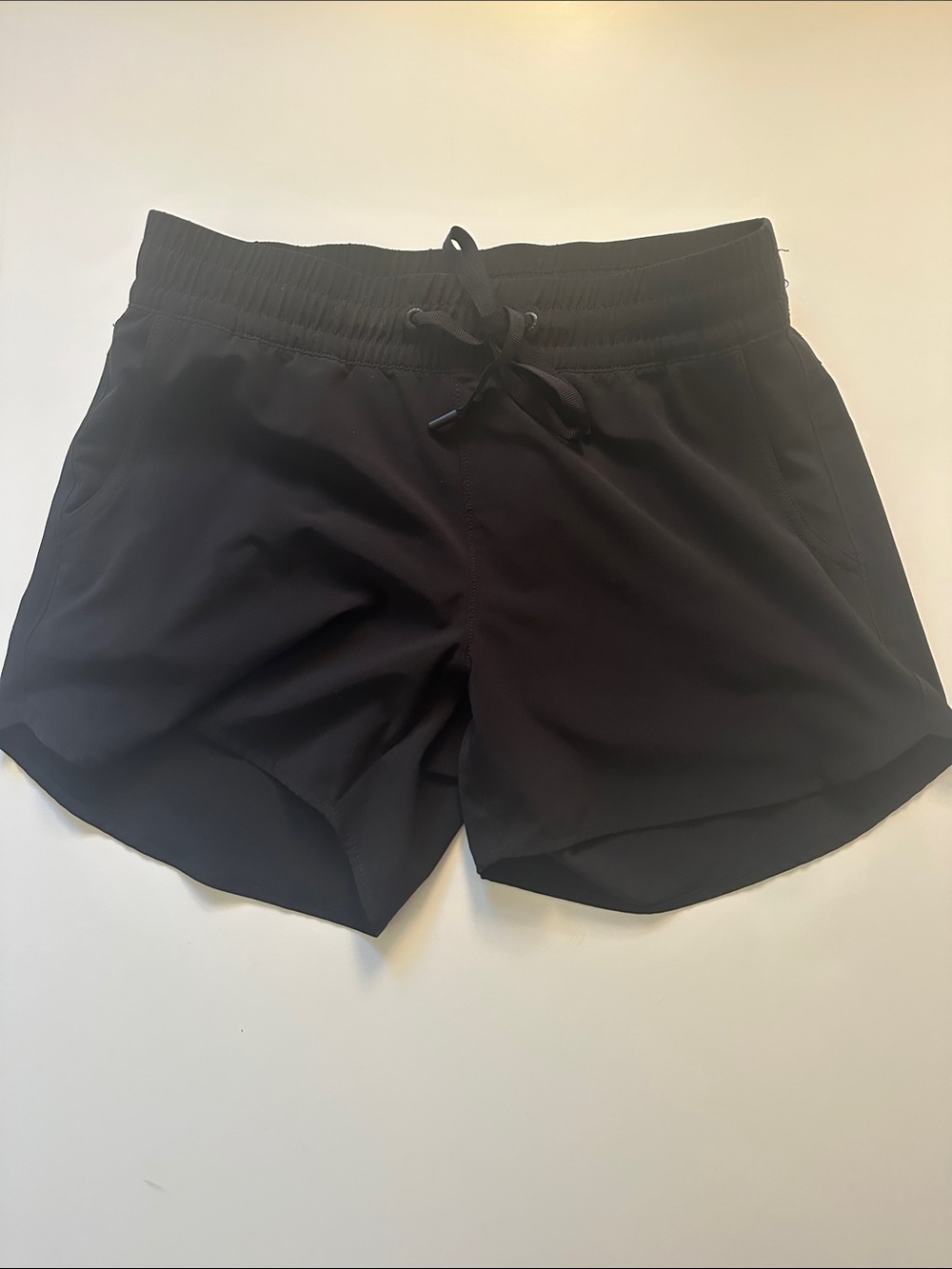 Eddie Bauer Black Lightweight Athletic Shorts with Drawstring